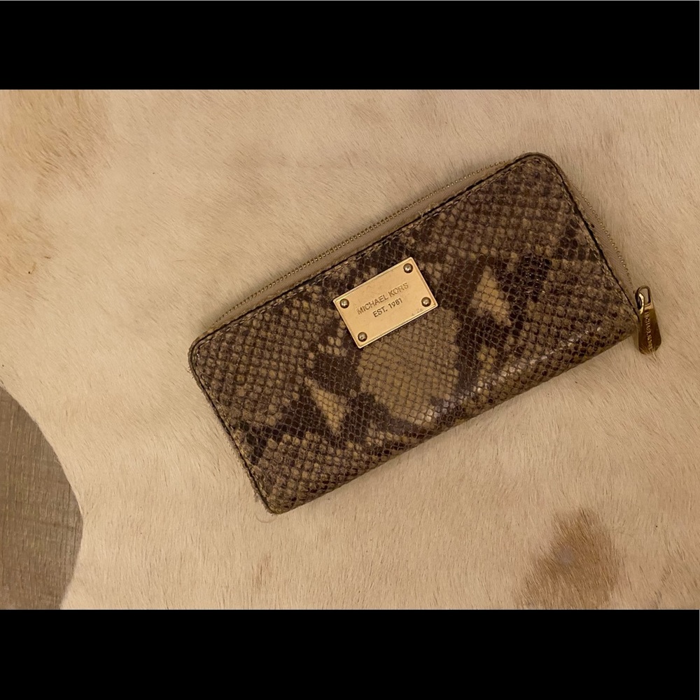 Michael Kors Python Skin Zip Wallet - image 7